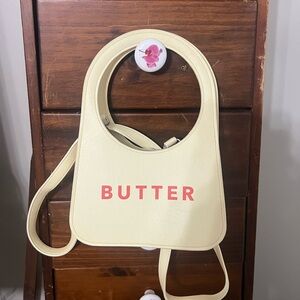 Butter Cream Shoulder Bag with Minimalist Design